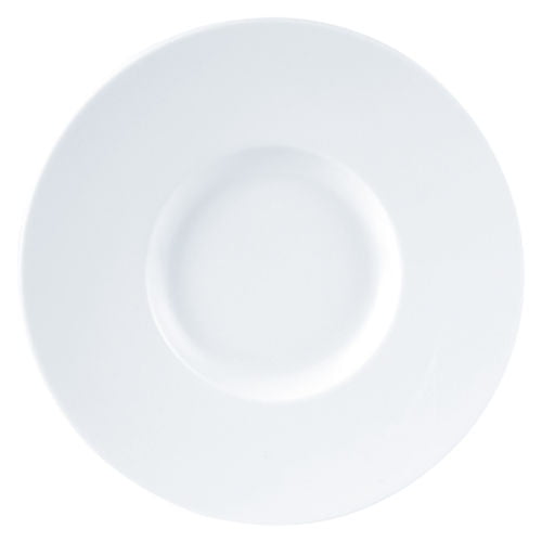Porcelite Wide Rim Gourmet Plate