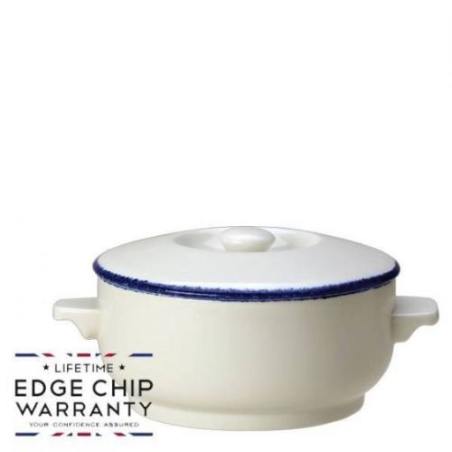 Steelite Blue Dapple Soup Bowl & Lid