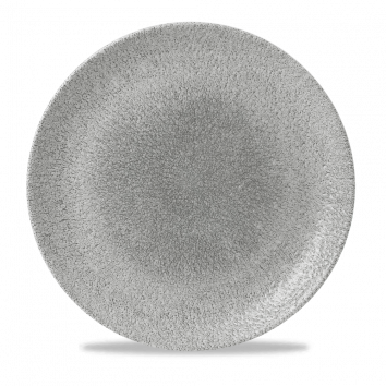 Churchill Raku Jasper Grey Round Coupe Plates