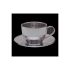 Stainless Steel Cappuccino Cup & Saucer