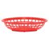 Red Side Order Oval Basket 20.5 x 13.5 x 5cm - Pack of 36