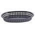 Black Oval Chicago Platter Baskets 26.5 x 18 x 4cm - Pack of 36