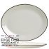 Steelite Charcoal Dapple Oval Coupe Plate 13.5