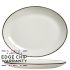 Steelite Charcoal Dapple Oval Coupe Plate 12