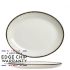 Steelite Charcoal Dapple Oval Coupe Plate 8