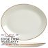 Steelite Brown Dapple Oval Coupe Plate 13.5