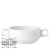 Steelite Simplicity White Stacking Handled Soup Bowl 10oz / 28.5cl pack of 36
