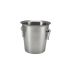 Genware Stainless Steel Wine Bucket With Ring Handles 4L