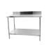 Stainless Steel Table With Backsplash Width 1800 mm