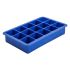 Beaumont 15 Section Silicone Ice Cube Mould 1.25 Inch Square Blue 