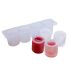 Beaumont 4 Cavity Silicone Shot Glass Mould Clear 