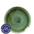 Churchill Stonecast Samphire Green Coupe Plate 8.66