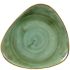 Churchill Stonecast Samphire Green Triangle Plate 12.25