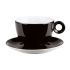 Black Saucer 16cm pack of 6