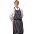 Butchers Black & White Stripe Bib Apron