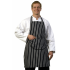 Butchers Black & White Stripe Apron With Pocket