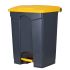 68L Yellow Waste Pedal Bin