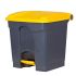 30L Yellow Waste Pedal Bin