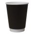 Black Double Wall Hot Drink Cup 16oz (455ml) - 20 packs of 25