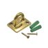 Genware Barrier Rope Wall Attachment (Brass)