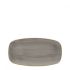 Churchill Stonecast Peppercorn Grey Chefs' Oblong Plate No.2, 10.5x5