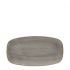 Churchill Stonecast Peppercorn Grey Chefs' Oblong Plate No.3, 11.75x6