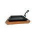  Heavy Duty Square Sizzler With Wooden Base 8