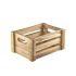 Rustic Deep Wooden Crate - 22.8 X 16.5 X 11cm