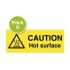 Mileta 'Caution Hot Surface' Safety Sign - Pack of 6