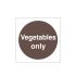 Mileta Vegetables Only Storage Label