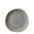 Churchill Stonecast Peppercorn Grey Organic Round Plate 8.25