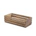 Dark Rustic Shallow Crates-25 x 12 x 7.5cm