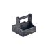 Small Black Wooden Table Caddy 15 x 15.3 x 15cm