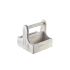 Small White Wooden Table Caddy 15 x 15.3 x 15cm