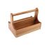 Dark Wood Table Caddy 25 x 15.3 x 17.9cm