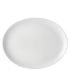 Pure White Oval Plate 12