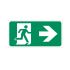 Mileta Exit Man Arrow Right Sign 150 x 300mm S/A