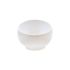Frostone White Round Slanted Bowl With Base (20.5 X 20 X 15cm)