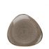 Churchill Stonecast Peppercorn Grey Triangle Plate 7.75