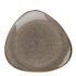 Churchill Stonecast Peppercorn Grey Triangle Plate 10.5