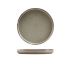 Terra Porcelain Smoke Grey Low Presentation Plate 18cm/7