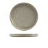 Terra Porcelain Matt Grey Low Presentation Plate 25cm/10