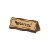 Gold Reserved Table Signs Wood