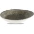 Churchill Studio Prints Raku Quartz Black Round Dish 16.8 x 18.5cm (Pack of 12)