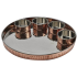 Copper Thali 34cm With 4 Copper Ramekins/Katoris