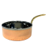Copper Hammered Saucepan With Brass Handle 11cm