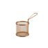 Copper Serving Fry Basket Round 9.3 x 9cm - Pack of 6