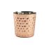 Hammered Copper Chip Cup 8.5 x 8.5cm