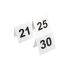 Plastic Table Numbers 21-30 Set