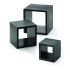 Barclay Black Wooden Square Buffet Riser 3pc Set